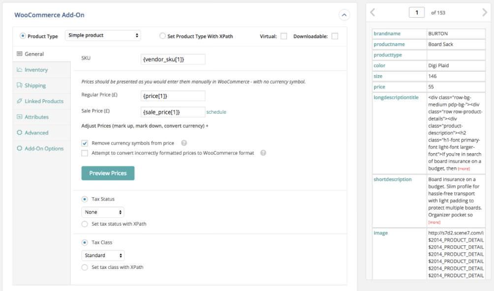 Settings of Import Products from Any XML or CSV to WooCommerce