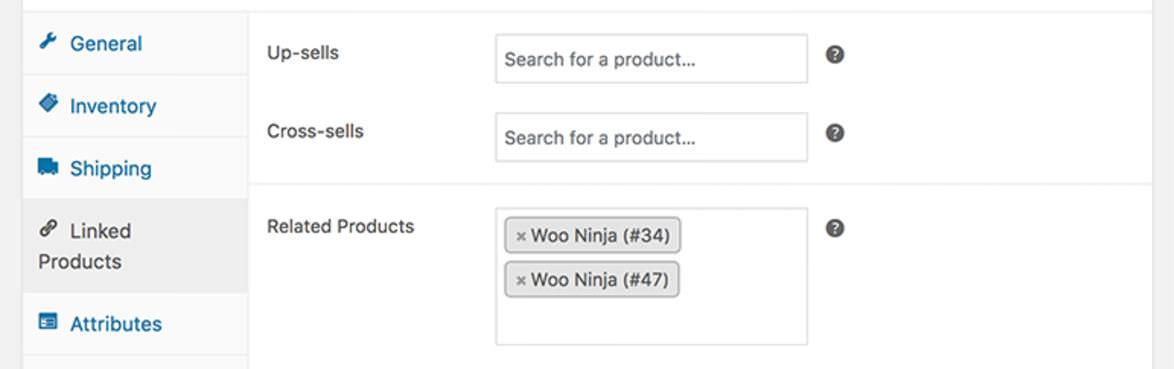 Settings of Custom Related Products for WooCommerce