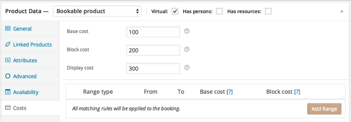 WooCommerce Bookings Price