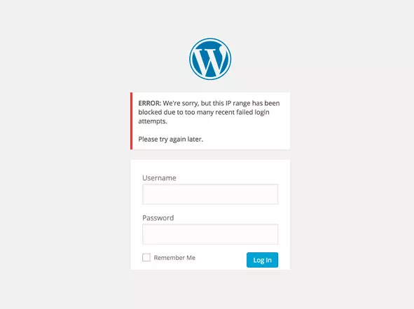 wordpress login lockdown
