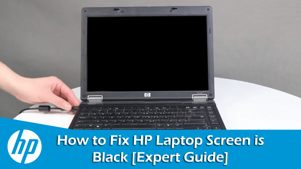 hp laptop black screen